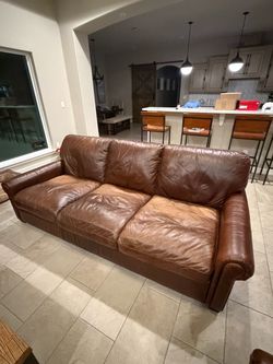 Leather couch