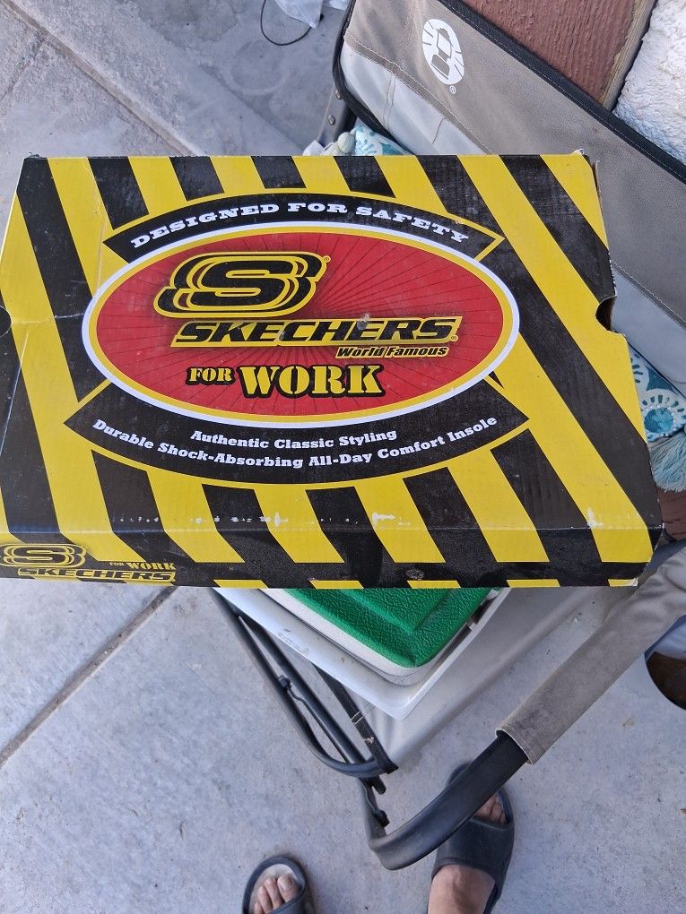 Size 10 Sketchers Steel Toe Work Boots Brand New