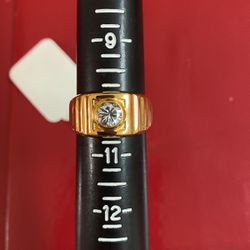 18k GEP Ring Size 10 $15
