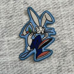 Vintage VTG 1990s Blink 182 Bunny All The Small Things Blue 3.5” Iron On Patch