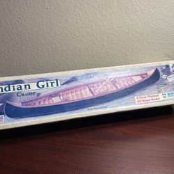 Midwest Products 981 The Indian Girl Canoe Boat Wooden Kit 