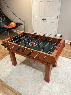 includes all table faces and accessories. Foosball /Multi Game Table - $100 OBO