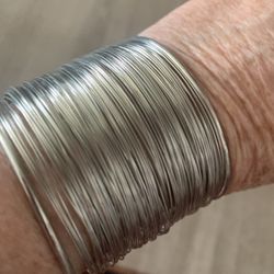 Silver Wire Bangle