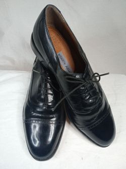 Vintage Stacey Adams Black Hastings 9.5 M
