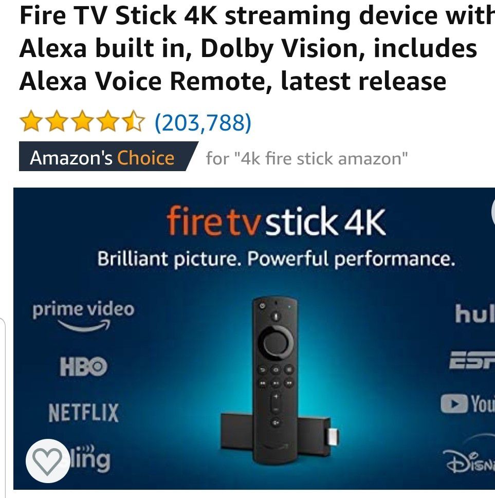Fire stick with Alexa