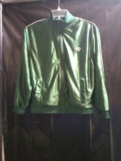 Old Navy Vintage Green Full Zip Track Jacket. Size 12.
