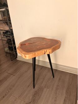 Wooden end table
