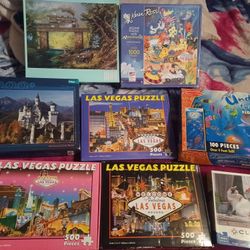 Lot Of Puzzles All Complete Everything For $20