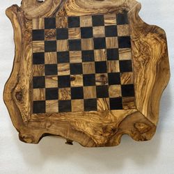 Large Olive Wood Chessboard ,♟️    Set