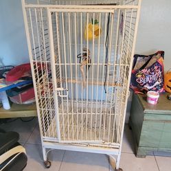 Bird Cage, Travel Bird Cage, Bird Cage Holder. 