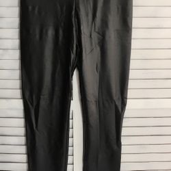 Black Leather Pants/Leggings, Large
