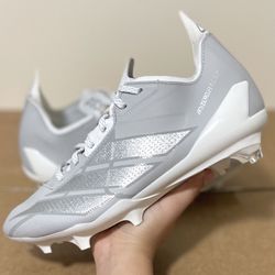 Adidas Adizero Electric II Football Cleats Grey Silver JH8743 Mens Size 6.5 NEW
