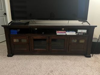 74 in tv console solid wood