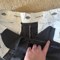 Dickies Black Straight Leg Cargo Shorts