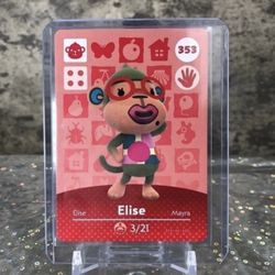 Elise #353 Animal Crossing Amiibo Card
