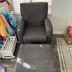 Gliding Chair And Ottoman
