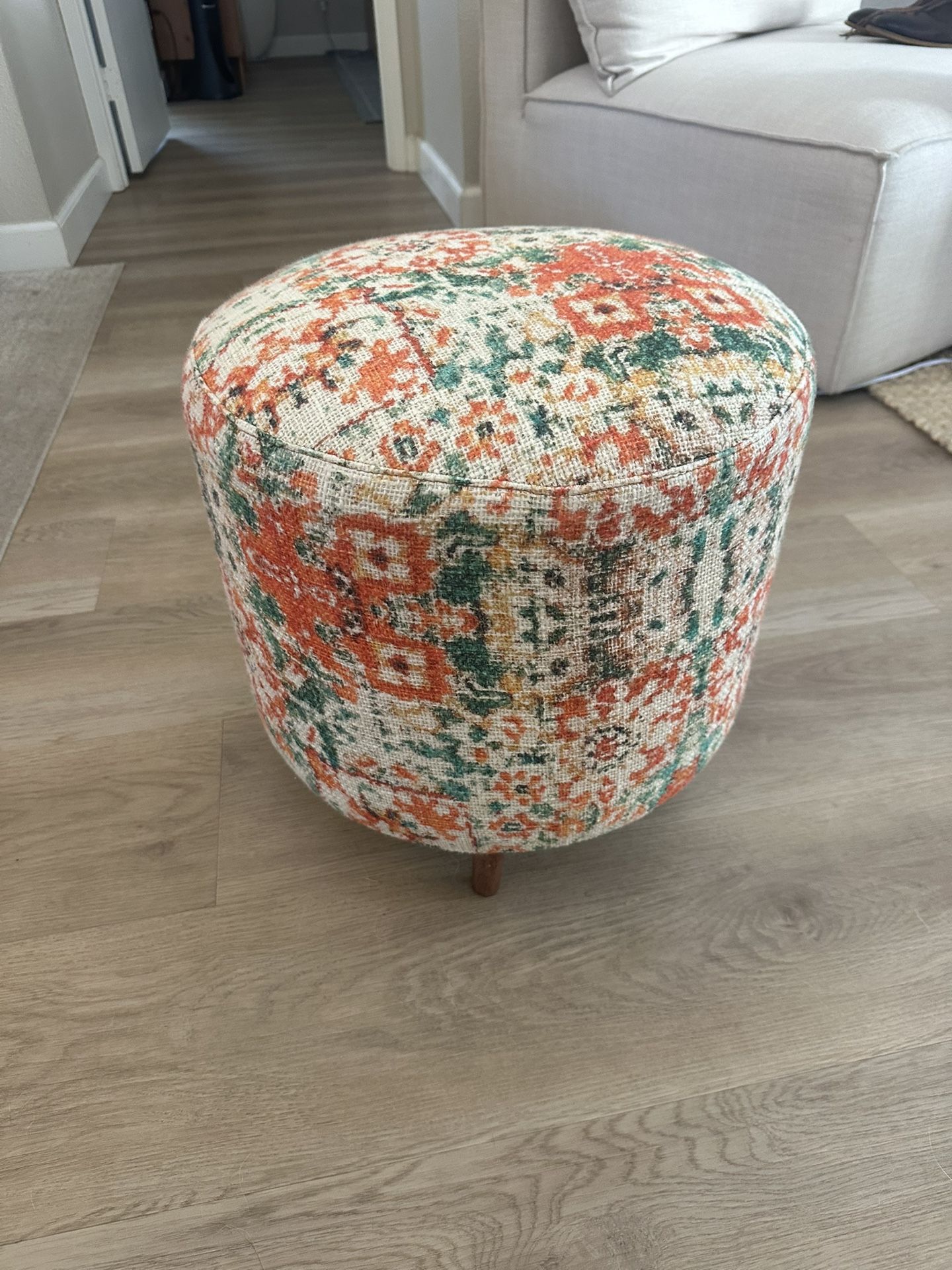 Pink/Green Multicolored Stool