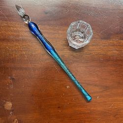 Glass Quill And Cup