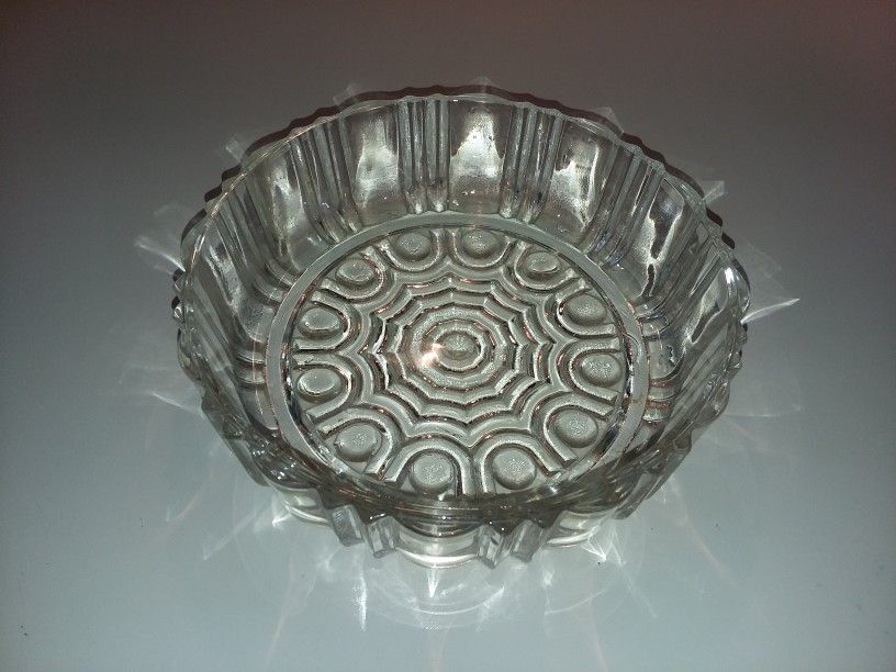 Vintage Glass Serving Relish Bowl