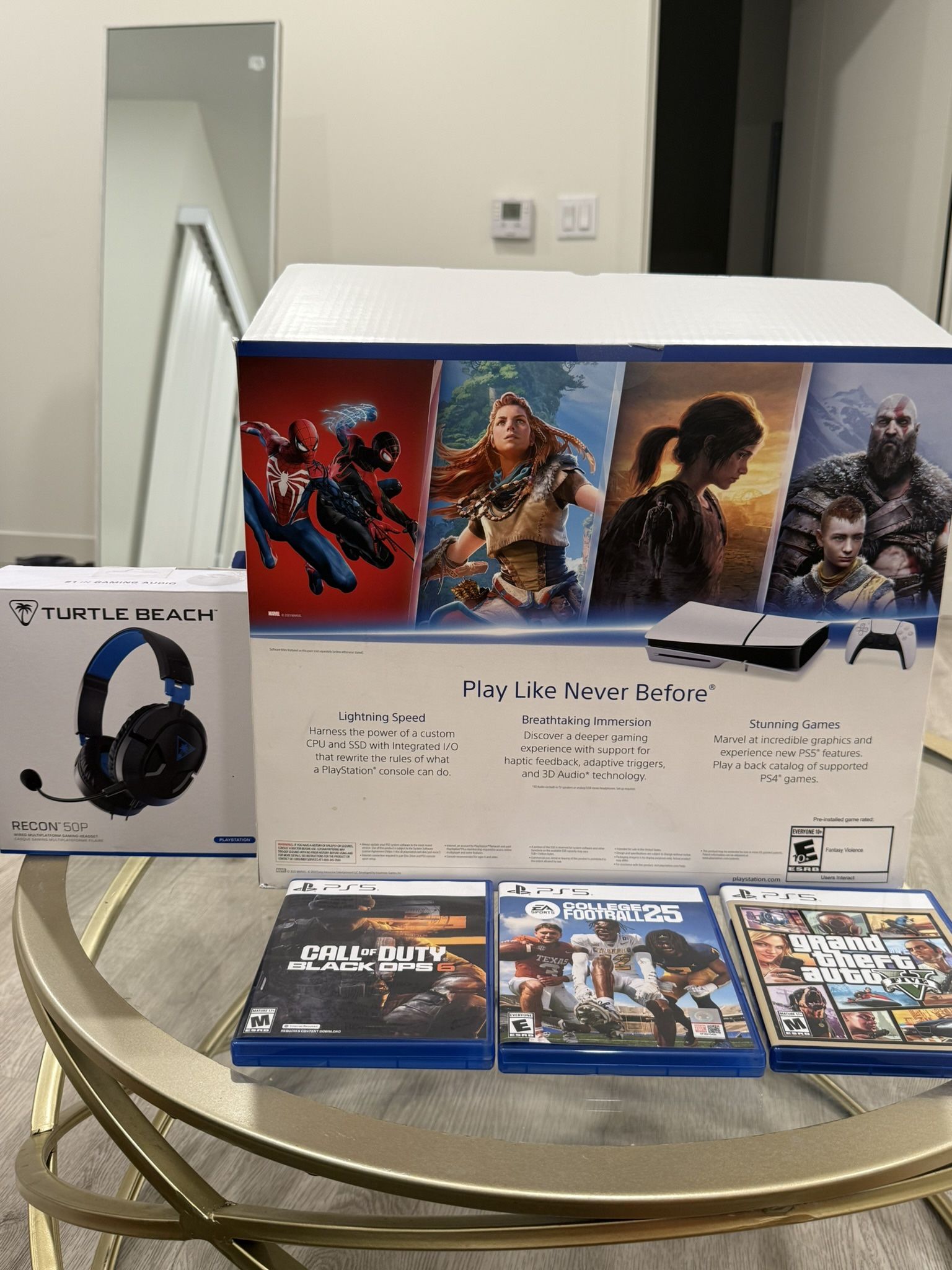 PlayStation 5 Bundle – Used Twice Only + 3 Games + Headset