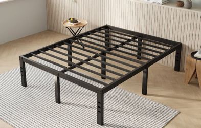 Black Metal Platform Bed Frame