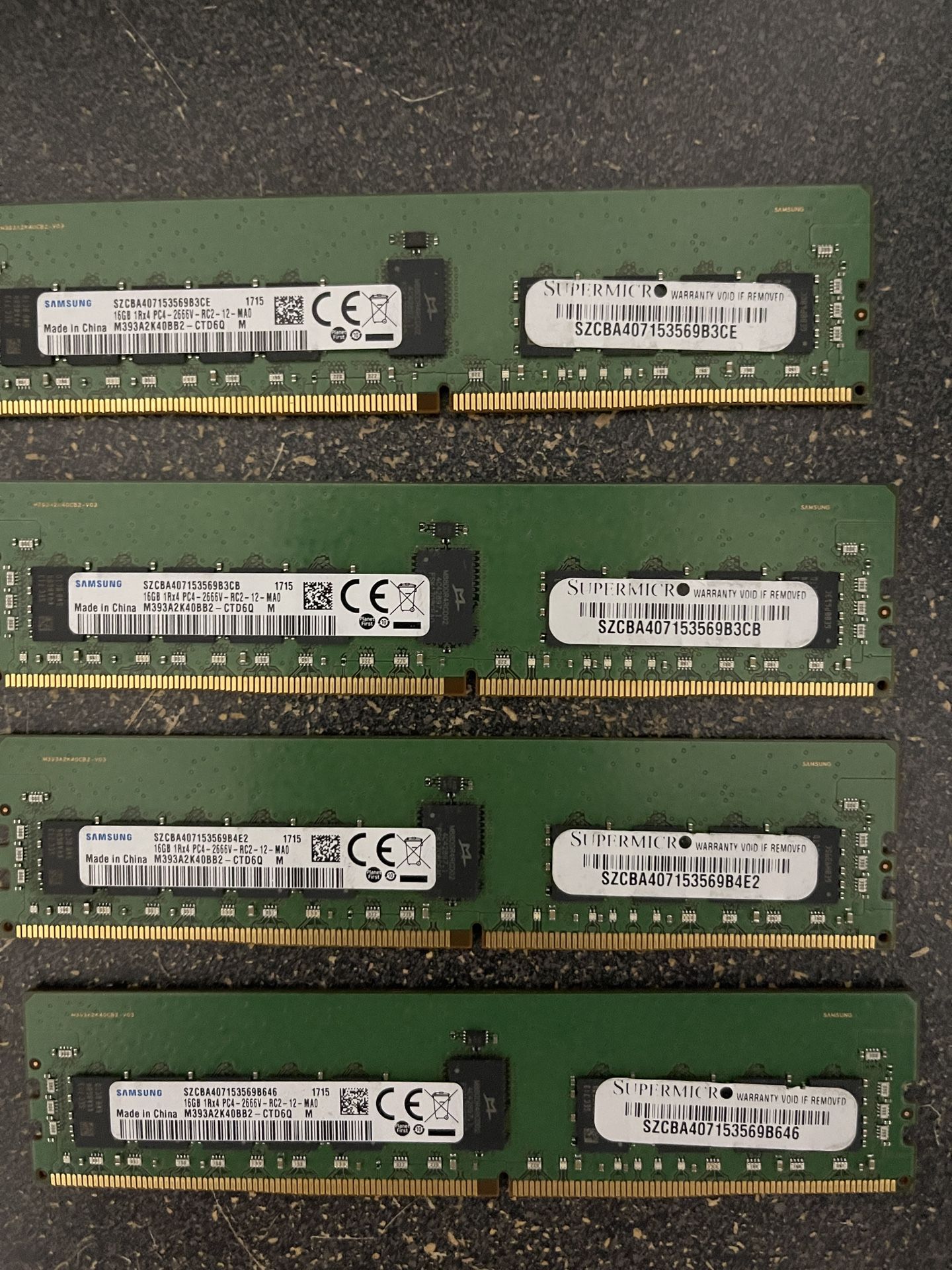 128Gb Samsung DDR4 ECC RAM