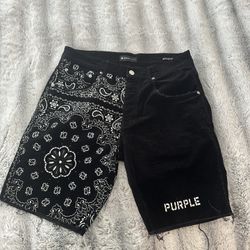 Purple shorts