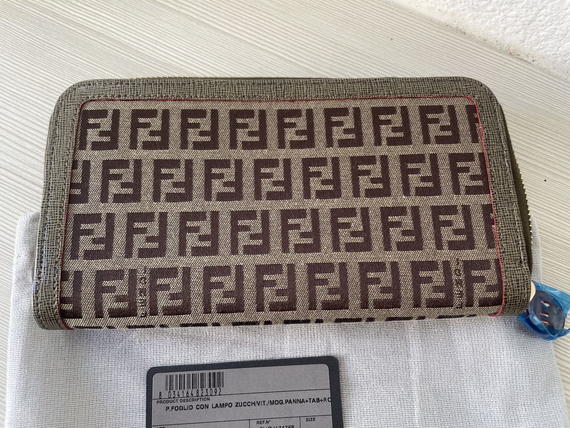 Authentic Fendi Zucchino Wallet