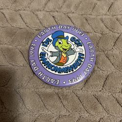 Disneyland Earth Day 1993 Jiminy Cricket Button