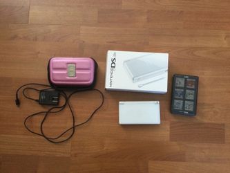 White Nintendo DS Lite with Original Box & 24 Games