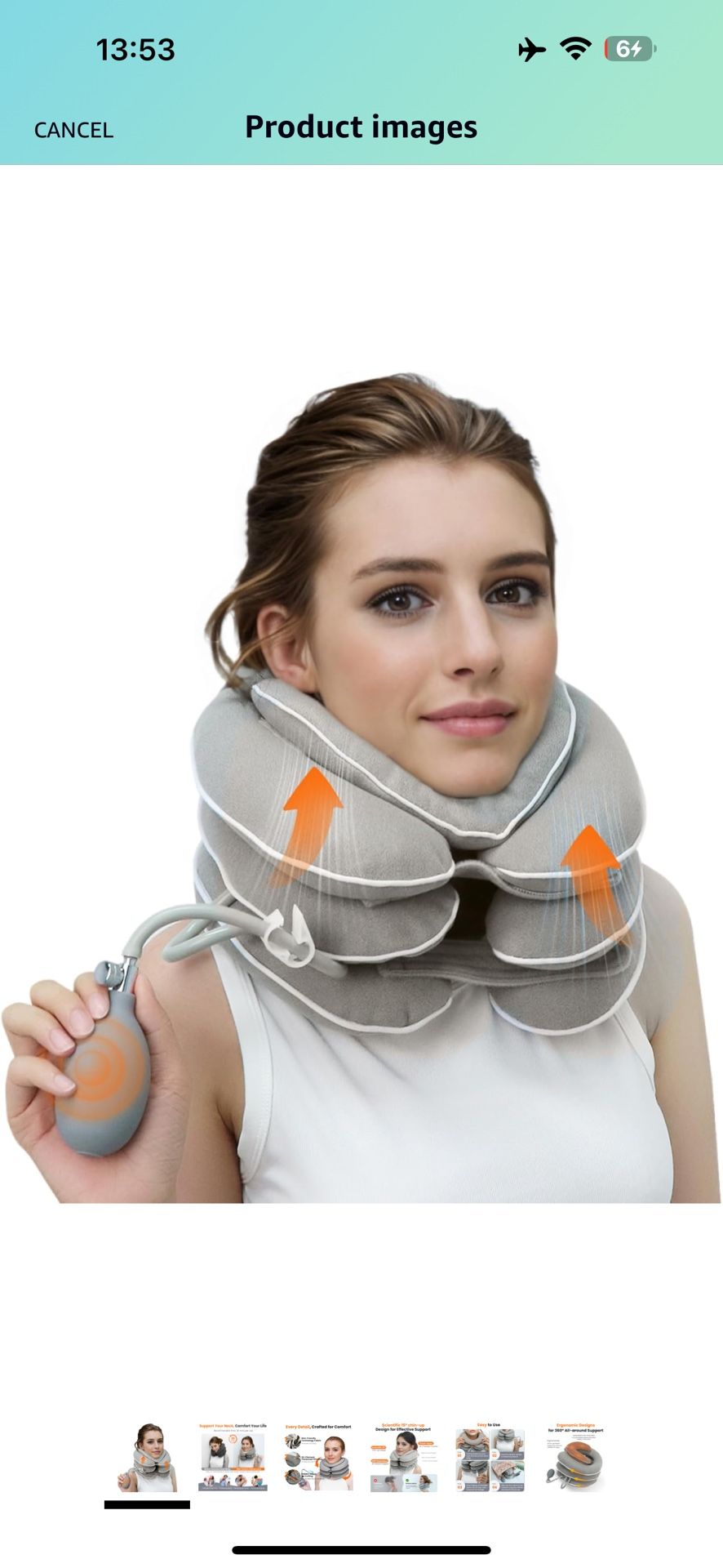 Neck Stretcher with Neck Brace,Cervical Traction Neck Device,Neck Relief Tool,Adjustable Inflatable Cervical Brace,Home Use Neck Decompression New Tec