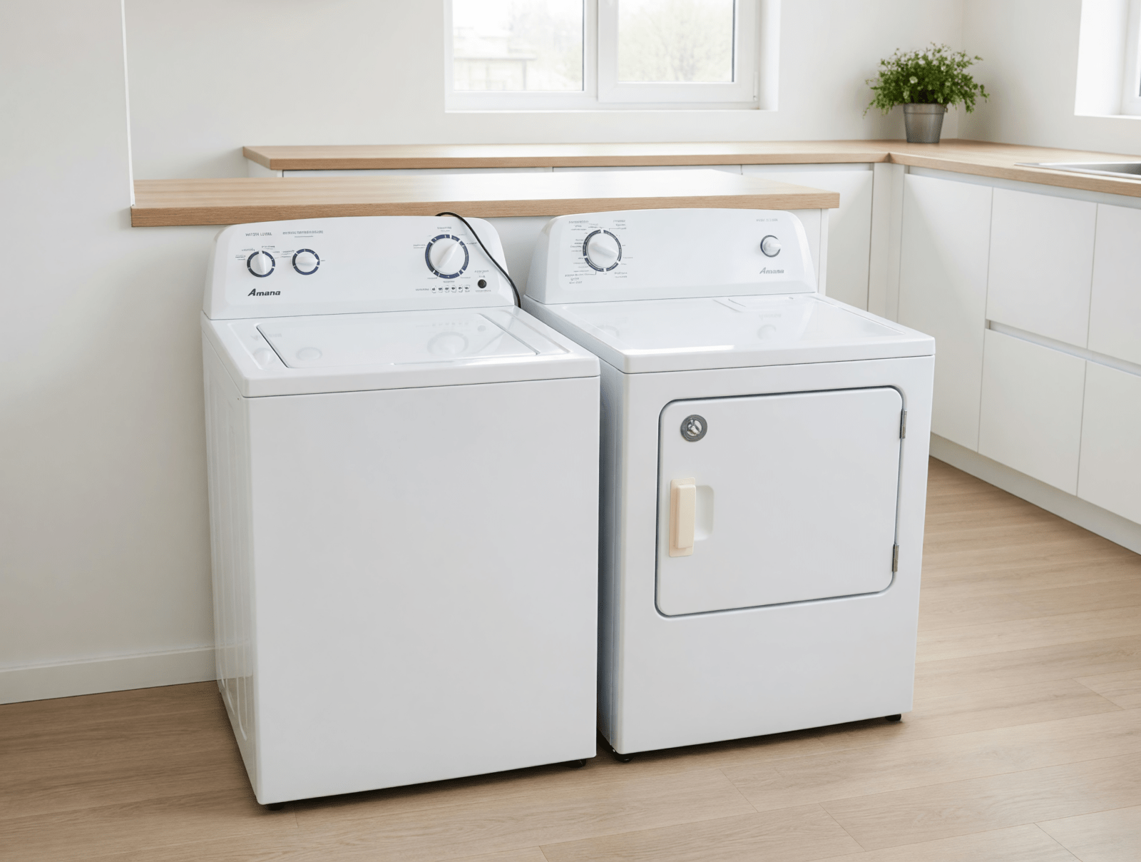 2020 Amana Washer & Dryer Set – Good Condition, 3.8 cu ft Washer - Aubrey, TX