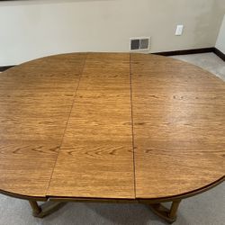 Antique Wood Dining Room Kitchen Table