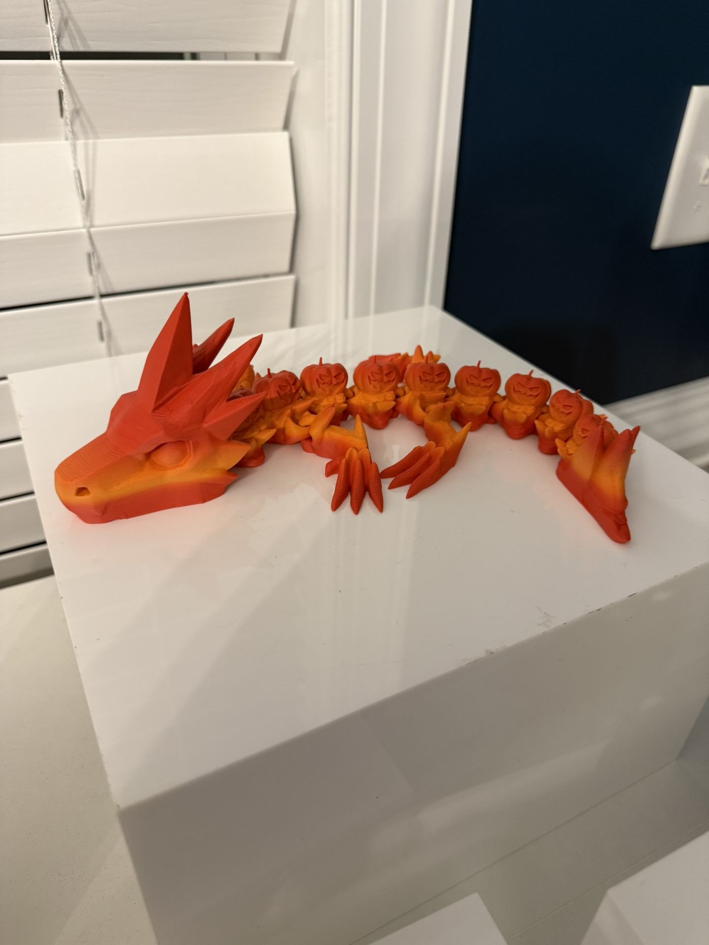12” Halloween Pumpkin Tail Dragon