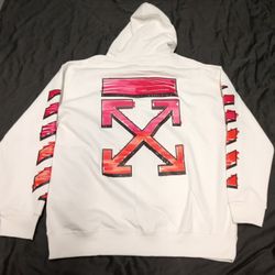 Off White Hoodie Mens Size Large 