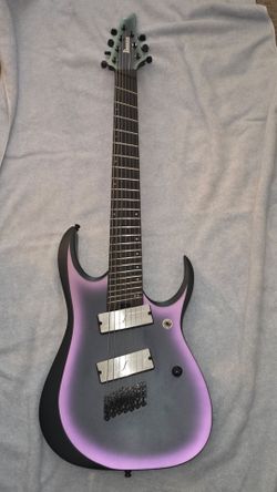 Ibanez Axion Label RGD71ALMS 7-string Electric Guitar - Black Aurora Burst Matte