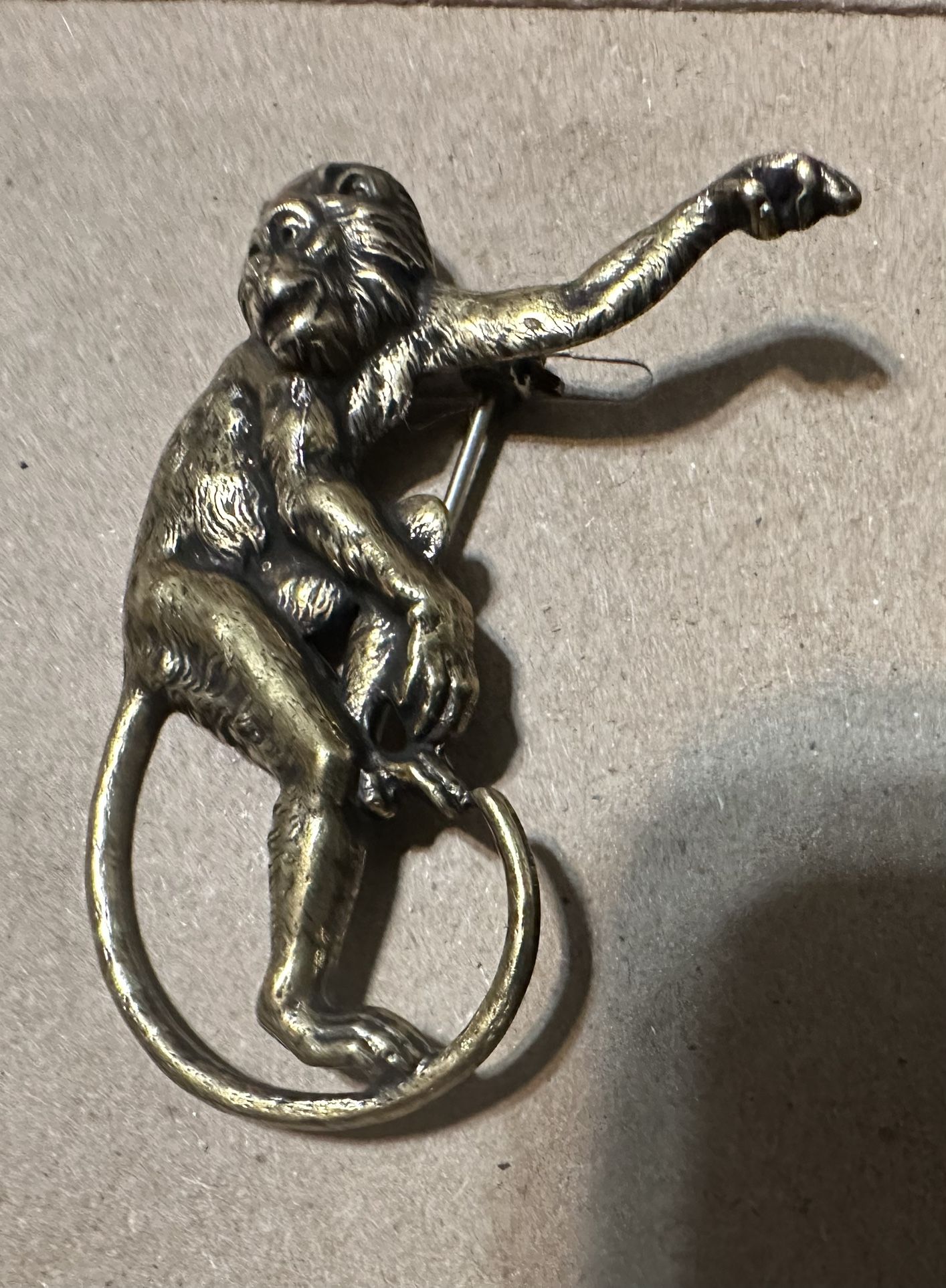 Monkey Pin - Brooch - Pendant