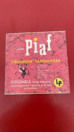 Edith Piat   chansons parisiennes 10 inch 33 RPM vinyl