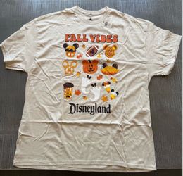 Disneyland Shirt Fall Vibes Adult L and XL