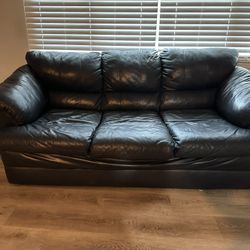 Black Leather Couch