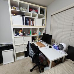 Ikea Sheving Unit And Desk