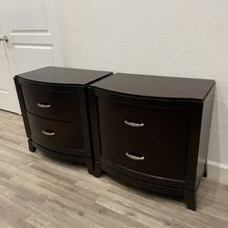 Two Solid Wood Super Strong Beautiful Nightstand With Good Condition