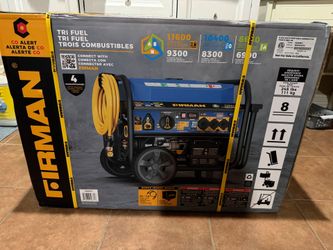 Firman T09371 Tri Fuel Portable Generator 9300W