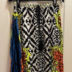 Brand New Multicolor Flowy Long Skirt 
