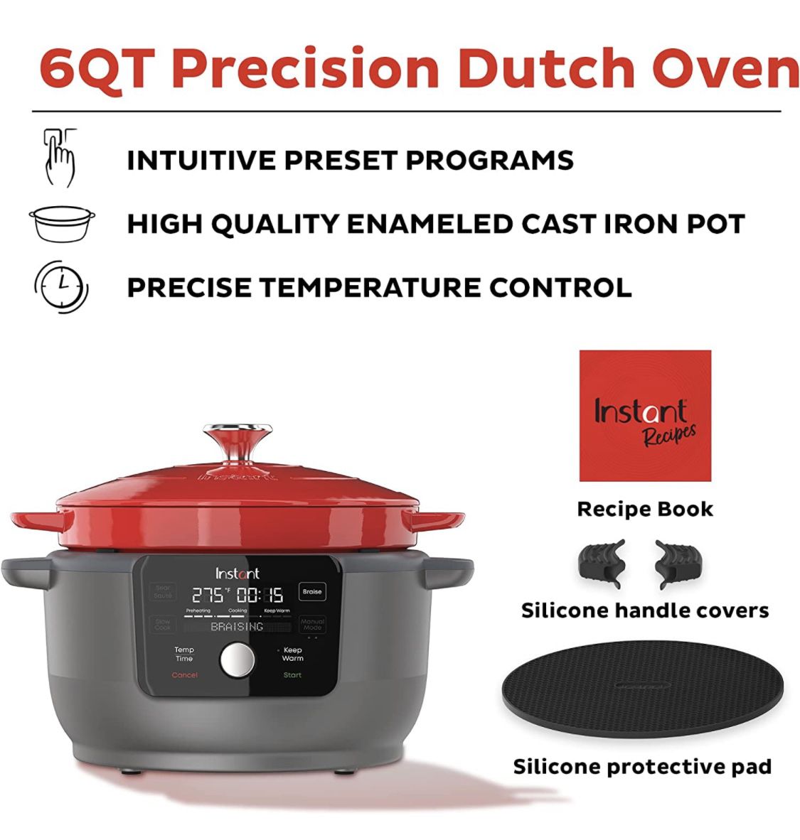 Instant Pot Electric Precision Dutch Oven 6QT for Sale in Brooklyn, OH -  OfferUp