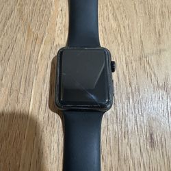 Used Apple Watch Series 2 Black Stainless Steel 42mm with Black Band
