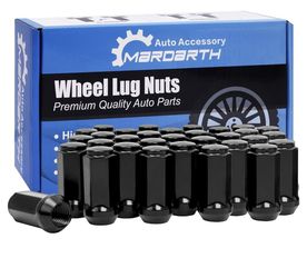 Set of 24, 14x2.0 Lug Nut 2 in XL Chrome Bulge Acorn Compatible with 2004-2014 Ford F-150 Expedition 14X2