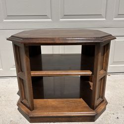 Vintage Ethan Allen Solid Wood Side Table