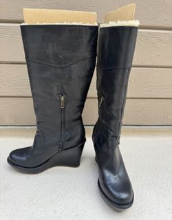 Ugg Black Wedge Sedonie Boots 