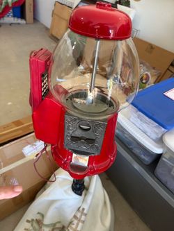 Vintage working gumball machine with phone